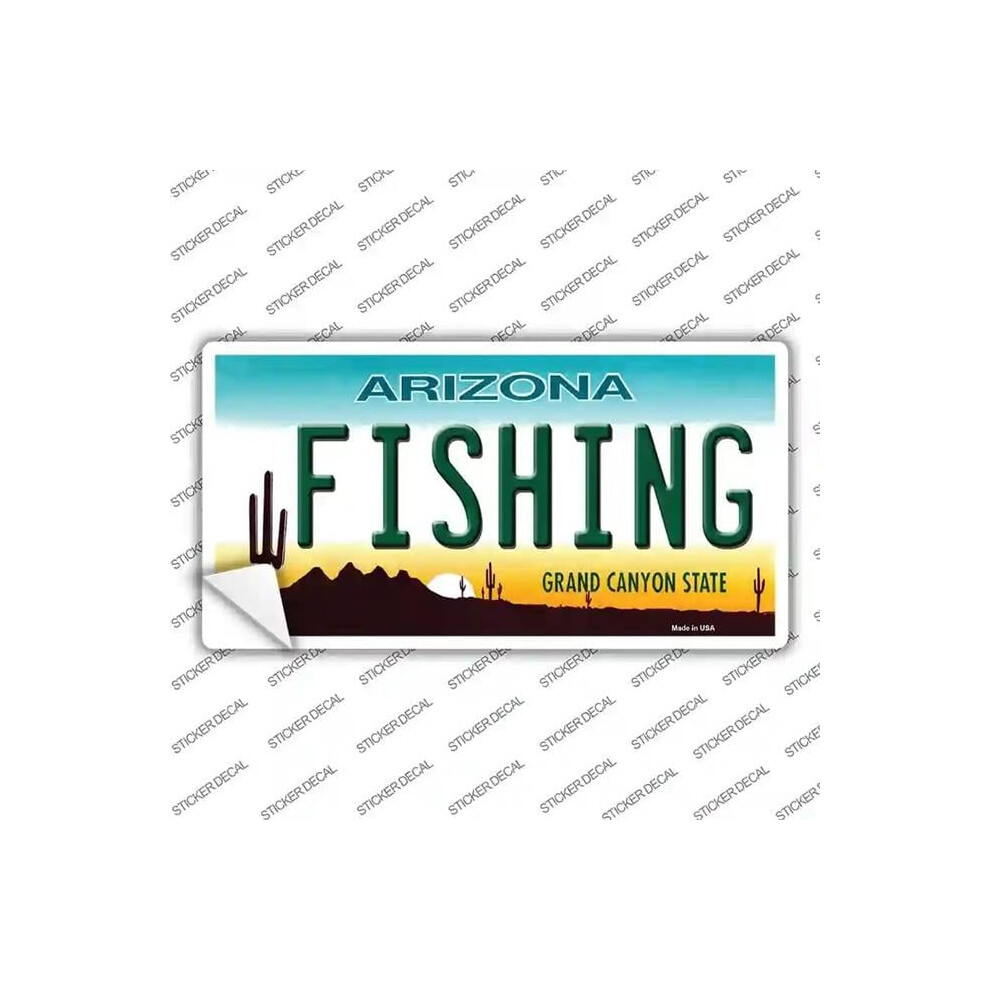Smart Blonde Lp-2559S-L Fishing Arizona Novelty Sticker Decal - Large 792636496554