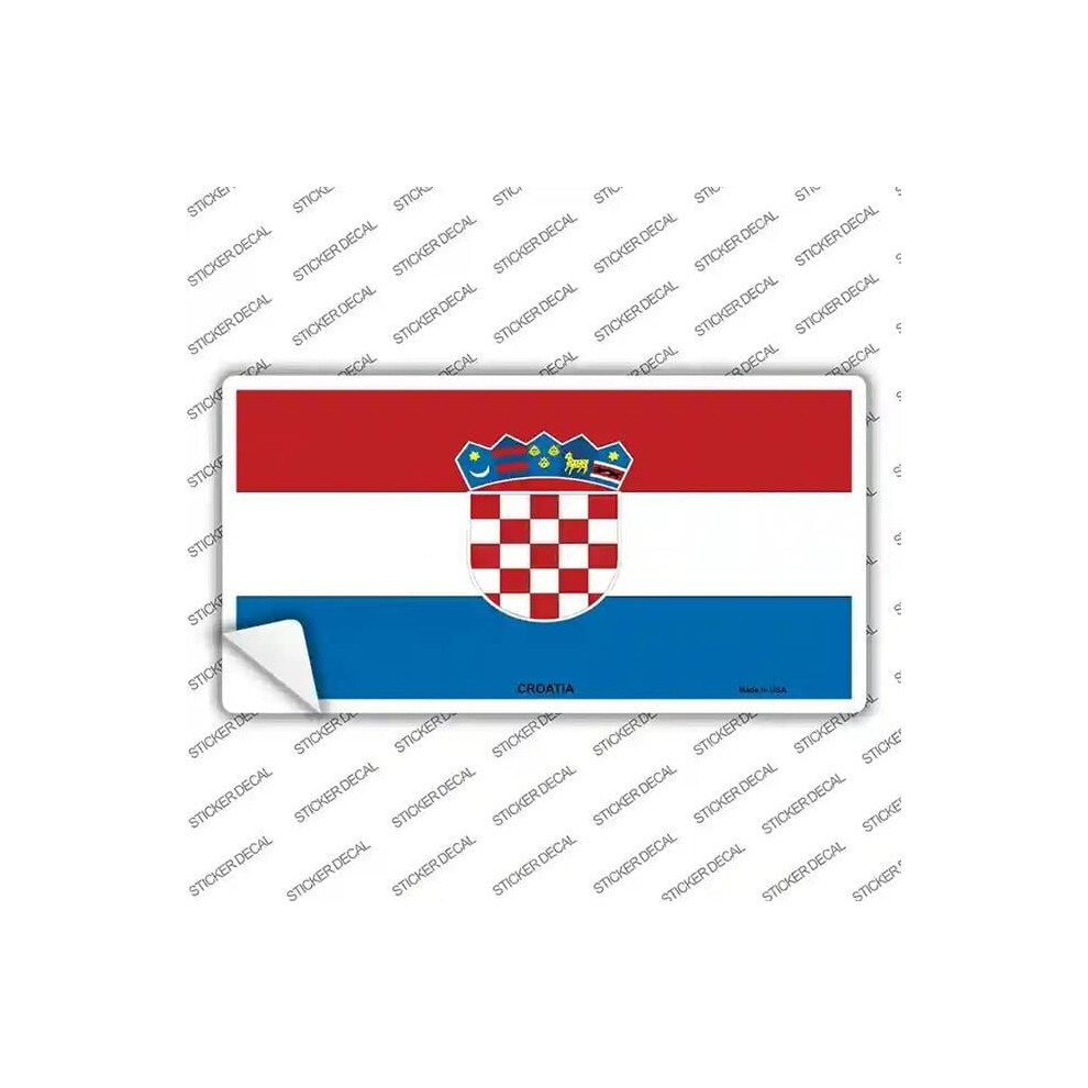 Smart Blonde Lp-4001S-Xl Croatia Flag Novelty Sticker Decal - Extra Large 792636497452