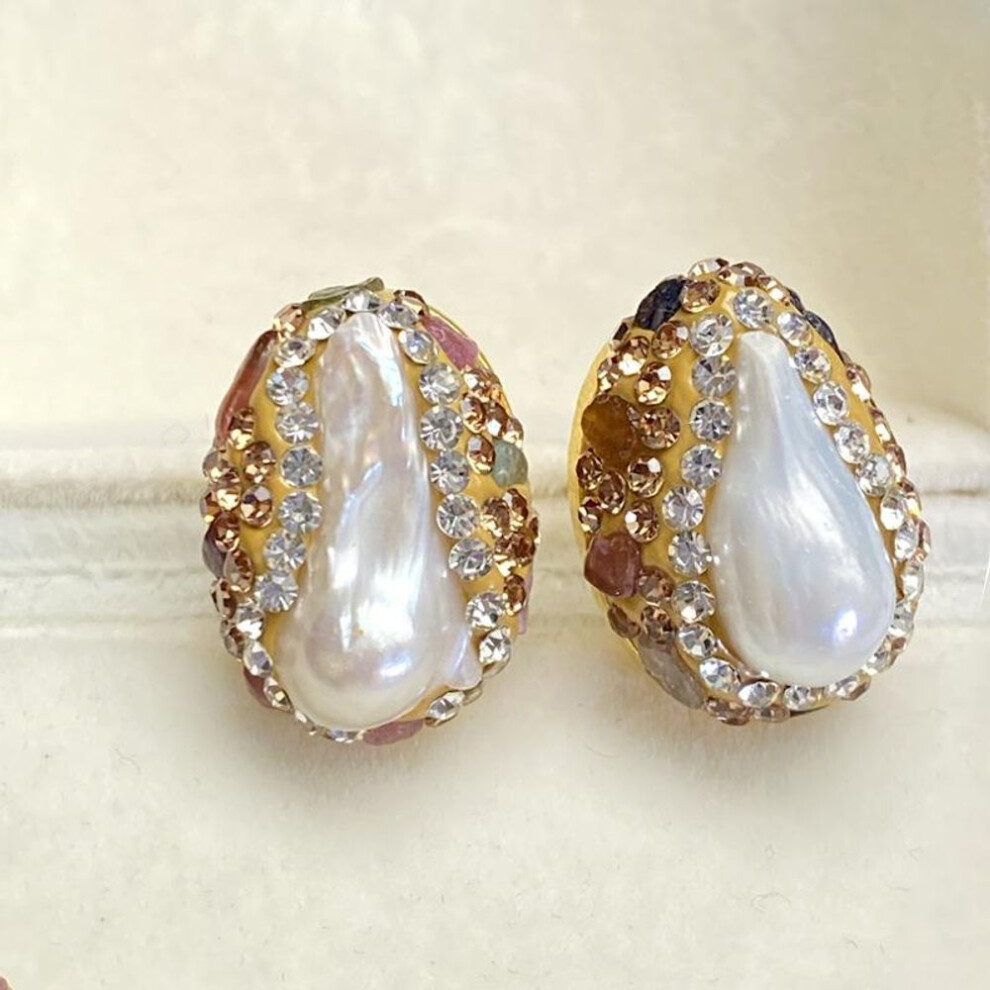 2024 Trendy Douyin Baroque Pearl Earrings In 925 Silver