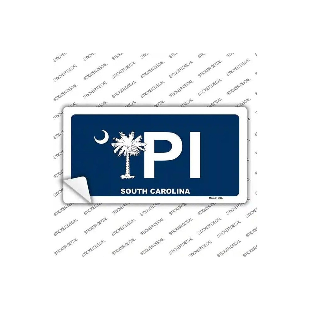 Smart Blonde Lp-5332S-L Pi South Carolina Novelty Sticker Decal - Large 792636500312