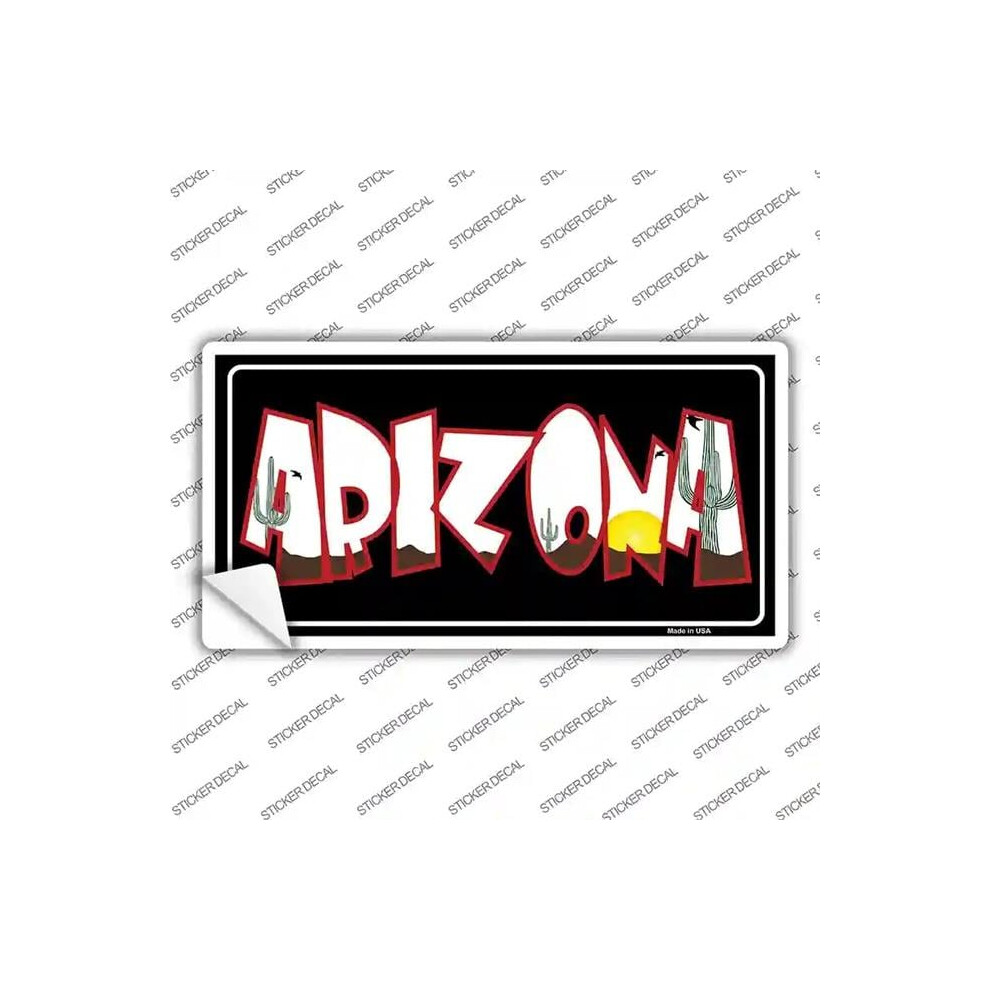 Smart Blonde Lp-4456S-L Arizona Novelty Sticker Decal - Large Black 792636498329