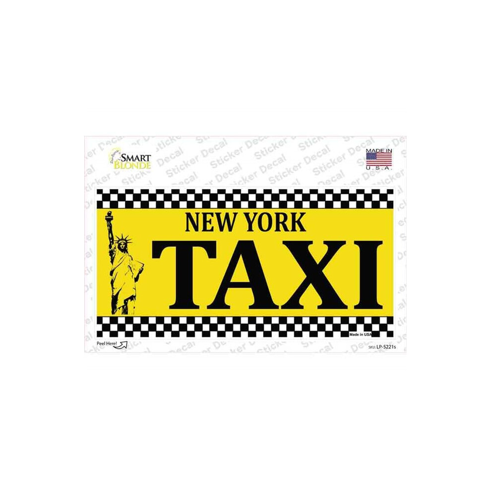 Smart Blonde Lp-5221S-M York Taxi Novelty Sticker Decal - Medium 792636498411