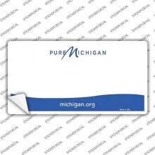 Smart Blonde LP-5279s-S Michigan State Background Novelty Sticker Decal - Small