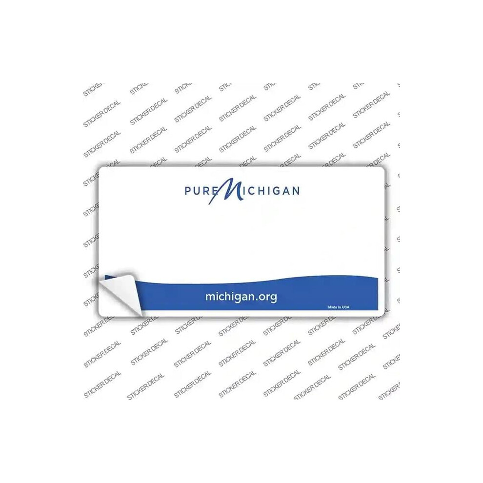 Smart Blonde Lp-5279S-S Michigan State Background Novelty Sticker Decal - Small 792636498572