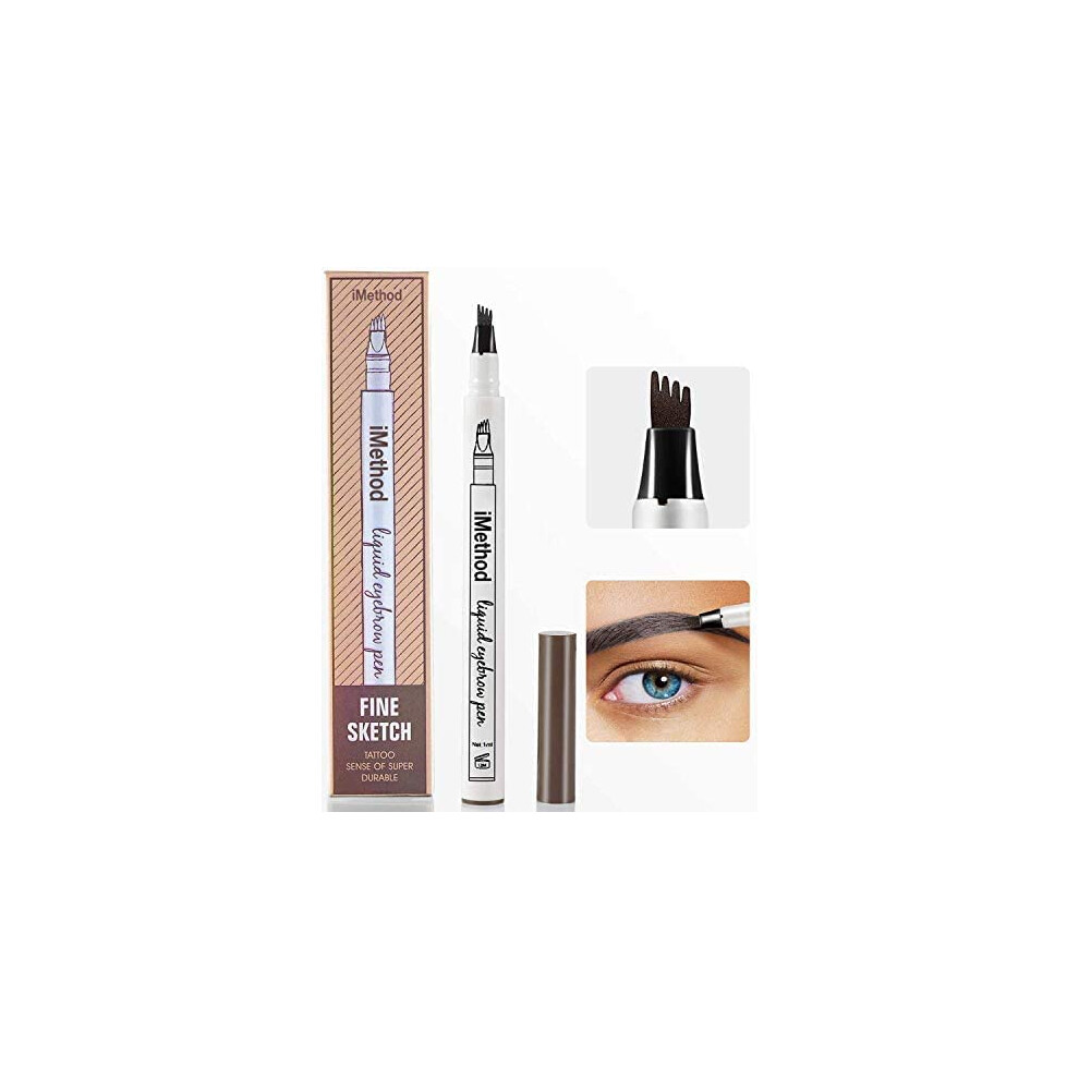 Imethod Eyebrow Pen - Eyebrow Pencil With A Micro-Fork Tip Applicator Creates Natural Looking Brows Effortlessly And Stays On All Da