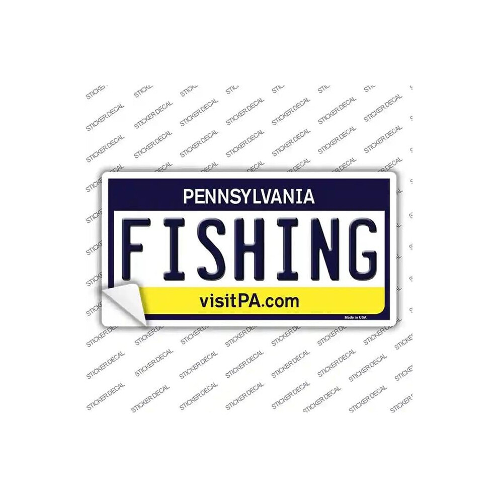Smart Blonde Lp-6069S-S Fishing Pennsylvania State Novelty Sticker Decal - Small 792636501760