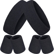 Setul de benzi de transpira?ie neon de 6 PC -uri include 2 benzi de cap ?i 4 benzi de mna, respirabile tmpenii de pnza Terry, pentru gimnastic