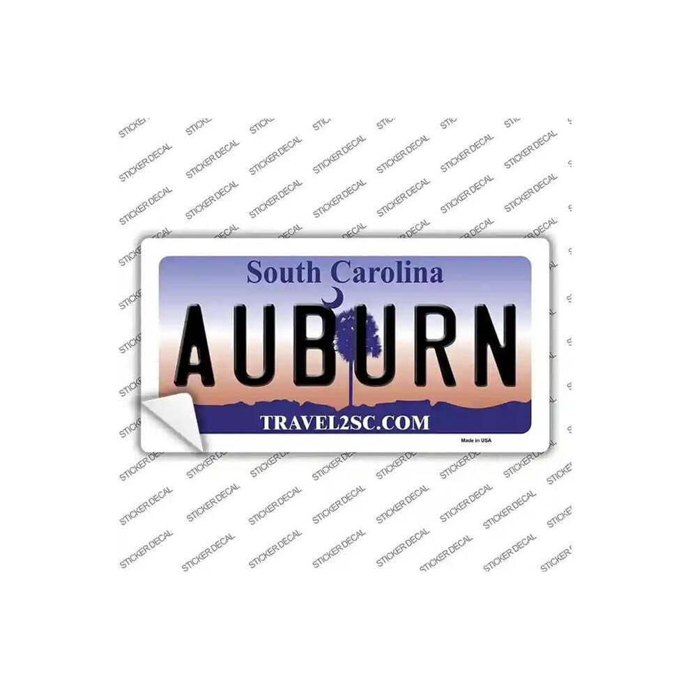 Smart Blonde Lp-6307S-L Auburn South Carolina Novelty Sticker Decal - Large 792636502453