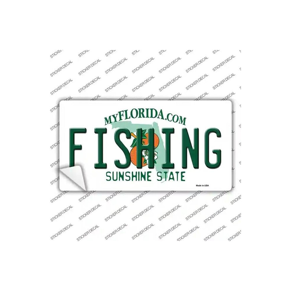 Smart Blonde Lp-6036S-S Fishing Florida Novelty Sticker Decal - Small 792636501647