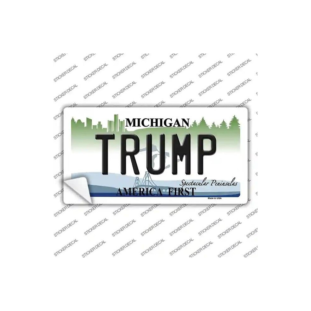 Smart Blonde Lp-8219S-Xl Trump Michigan Novelty Sticker Decal - Extra Large 792636504389