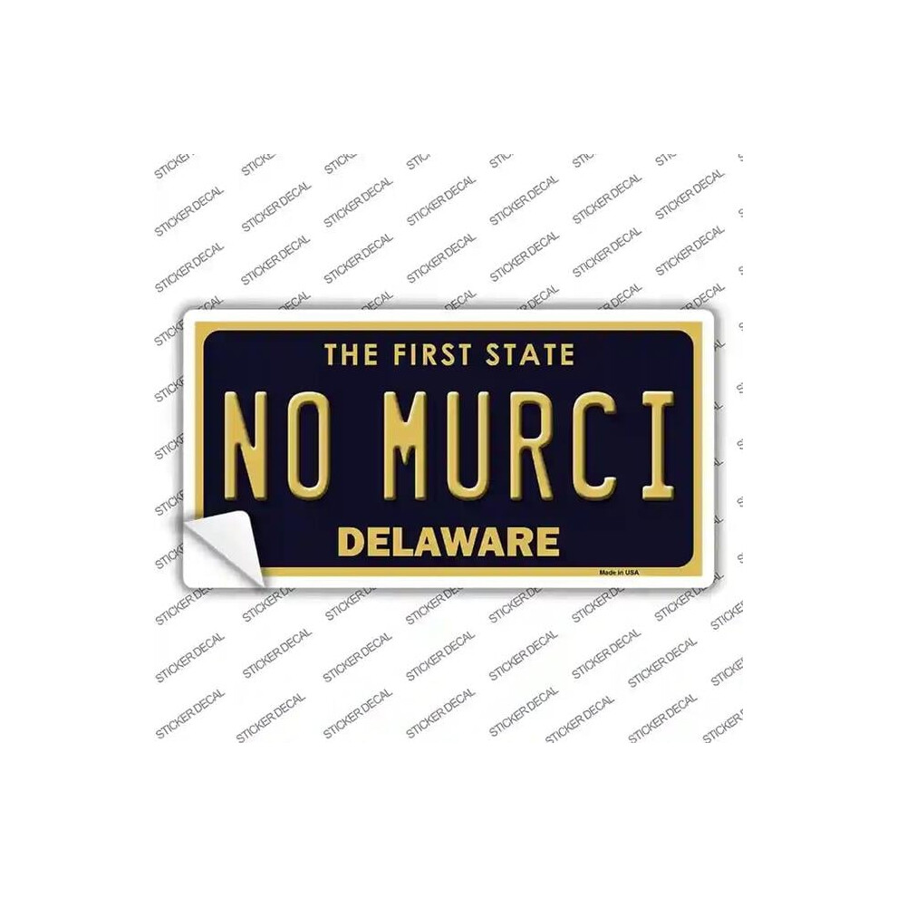 Smart Blonde Lp-6742S-S No Murci Delaware Novelty Sticker Decal - Small 792636503177