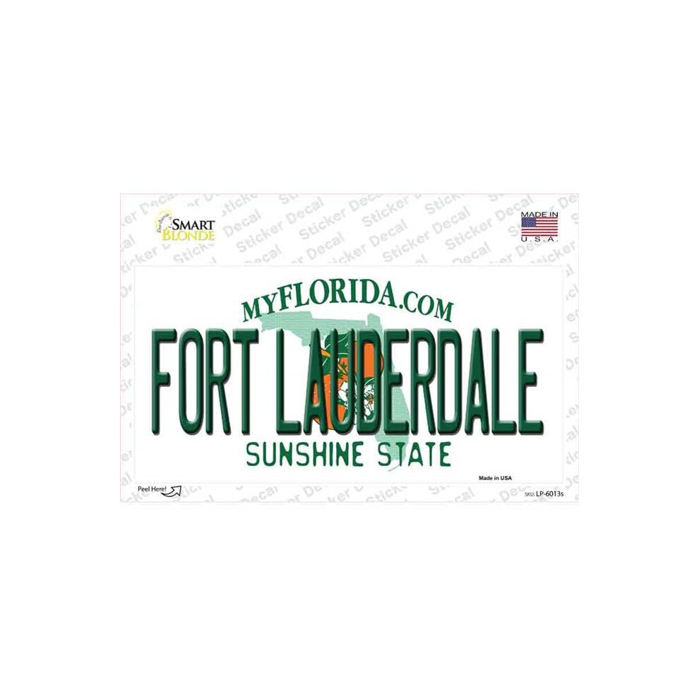 Smart Blonde Lp-6013S-M Fort Lauderdale Florida Novelty Sticker Decal - Medium 792636501593