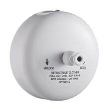 JOOM RETRACTABLE CORDE COILLE ACIER ACIER HORD DUTY 9FEET (MAX) Pour suspendre le sechage dans les htels a linge de salle de bain Chrome Finish