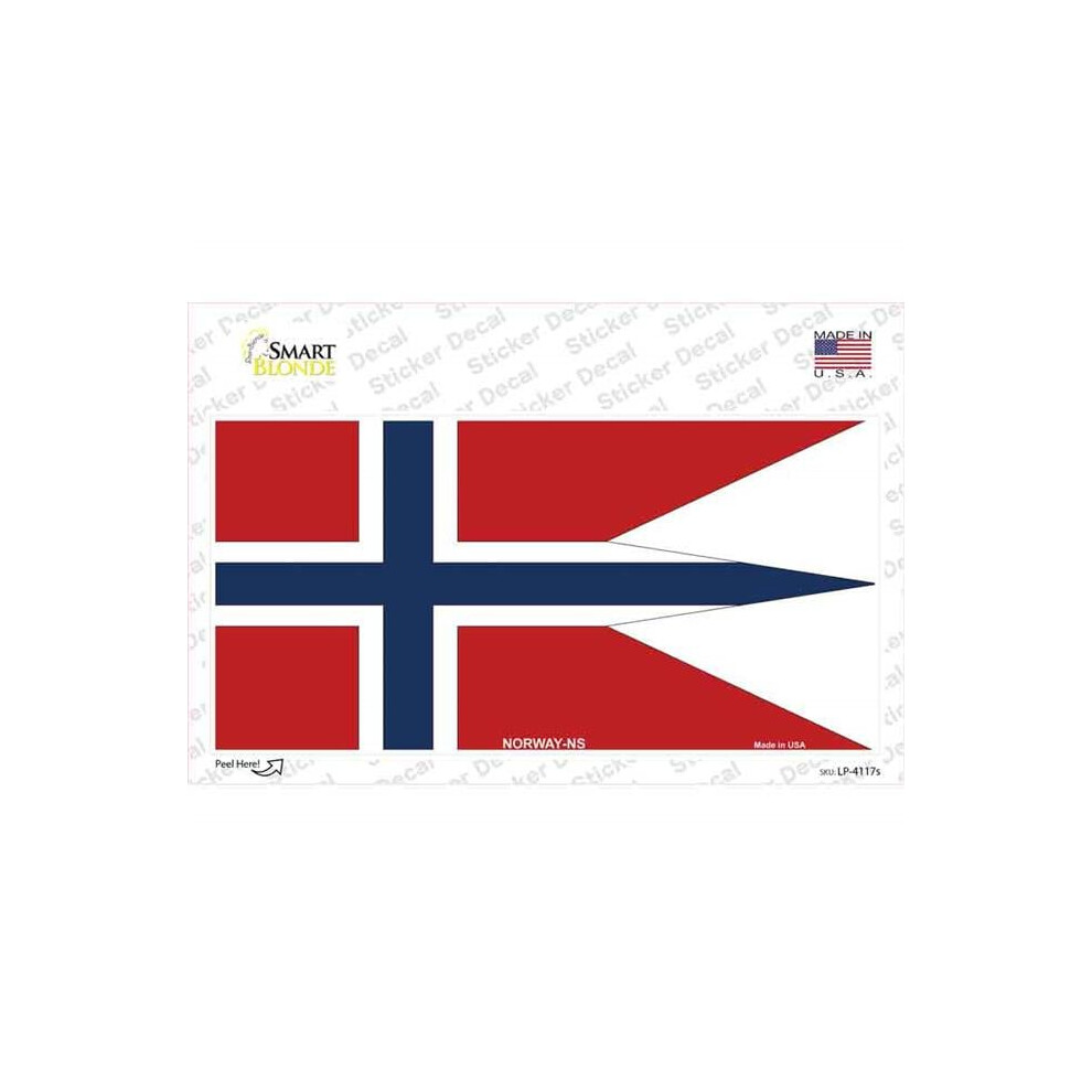 Smart Blonde Lp-4117S-M Norway-Ns Flag Novelty Sticker Decal - Medium 792636504044