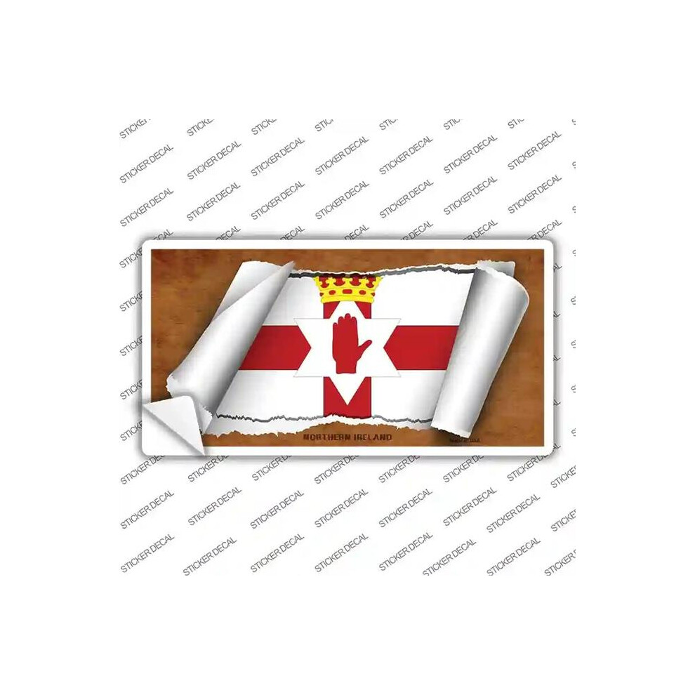 Smart Blonde Lp-9255S-Xl Northern Ireland Flag Scroll Novelty Sticker Decal - Extra Large 792636505867