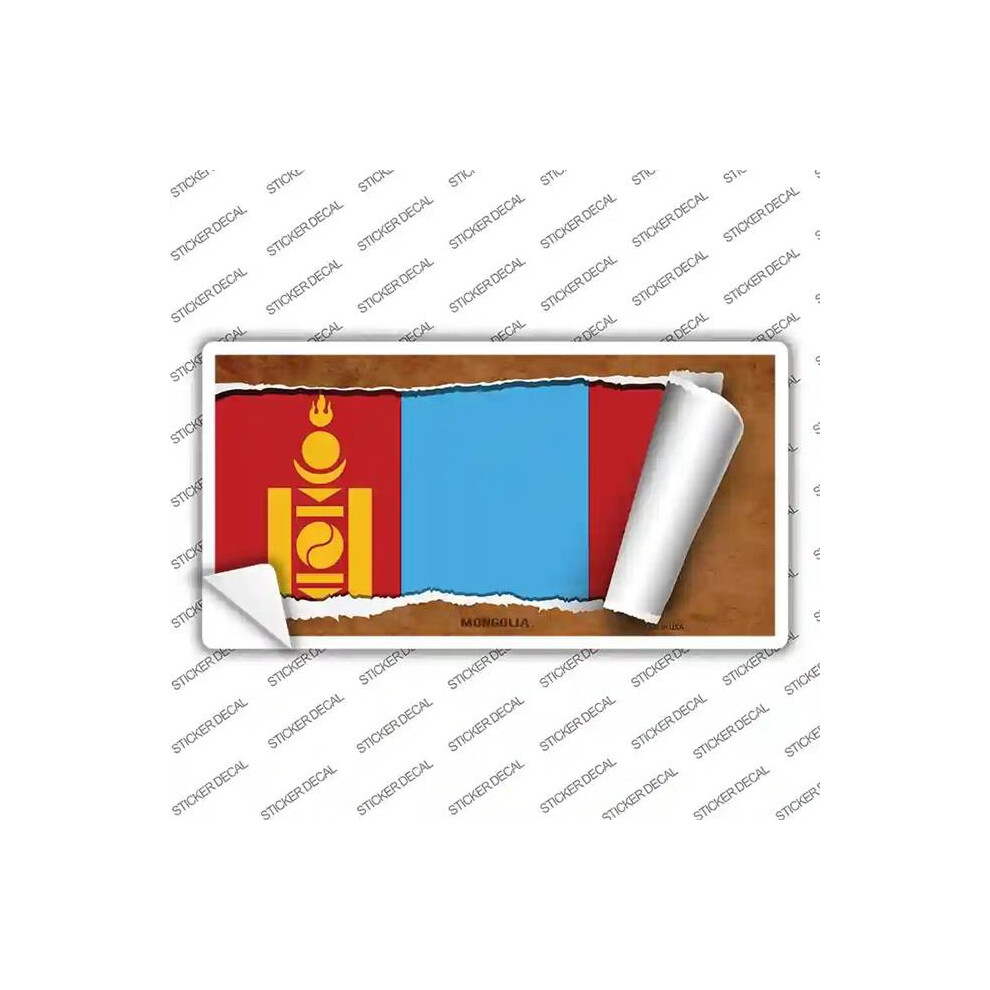 Smart Blonde Lp-9238S-S Monaco Flag Scroll 2 Novelty Sticker Decal - Small 792636506550