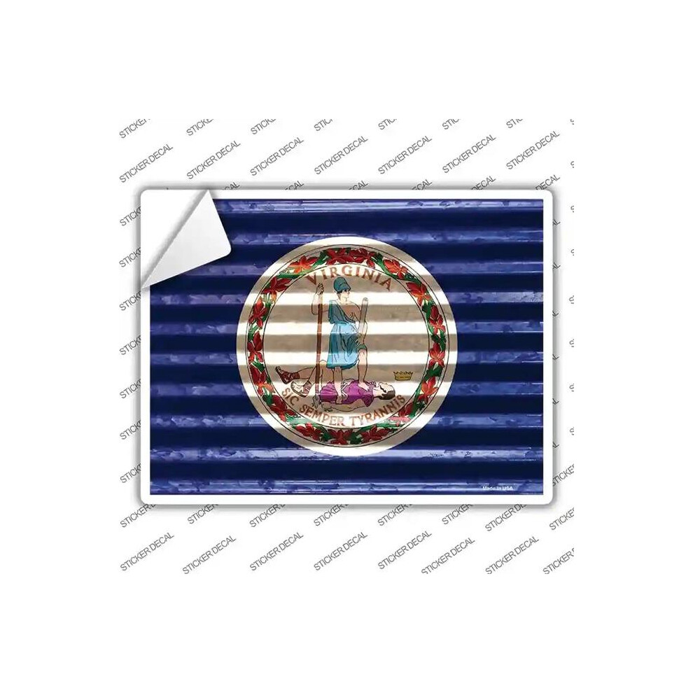Smart Blonde P-2360S-Xl Virginia Flag Novelty Rectangle Sticker Decal - Extra Large 792636508066