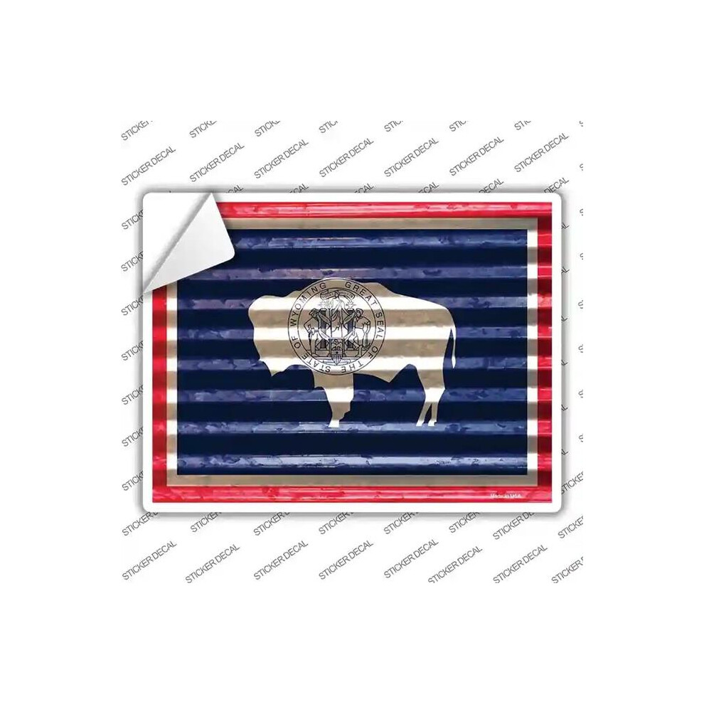 Smart Blonde P-2364S-Xl Wyoming Flag Novelty Rectangle Sticker Decal - Extra Large 792636508080