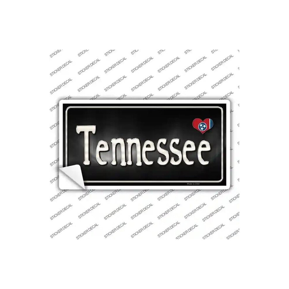 Smart Blonde Lp-9480S-L Tennessee Flag Script Novelty Sticker Decal - Large 792636509049