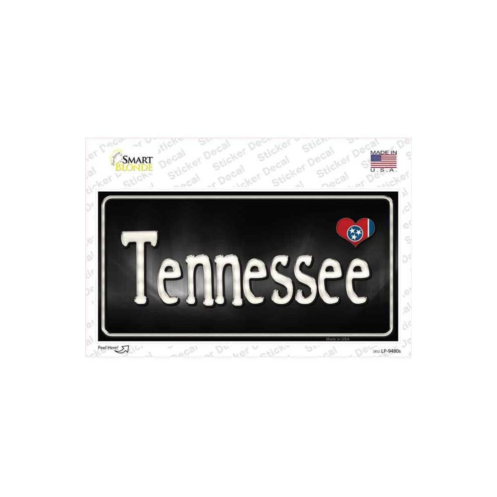 Smart Blonde Lp-9480S-M Tennessee Flag Script Novelty Sticker Decal - Medium 792636509056