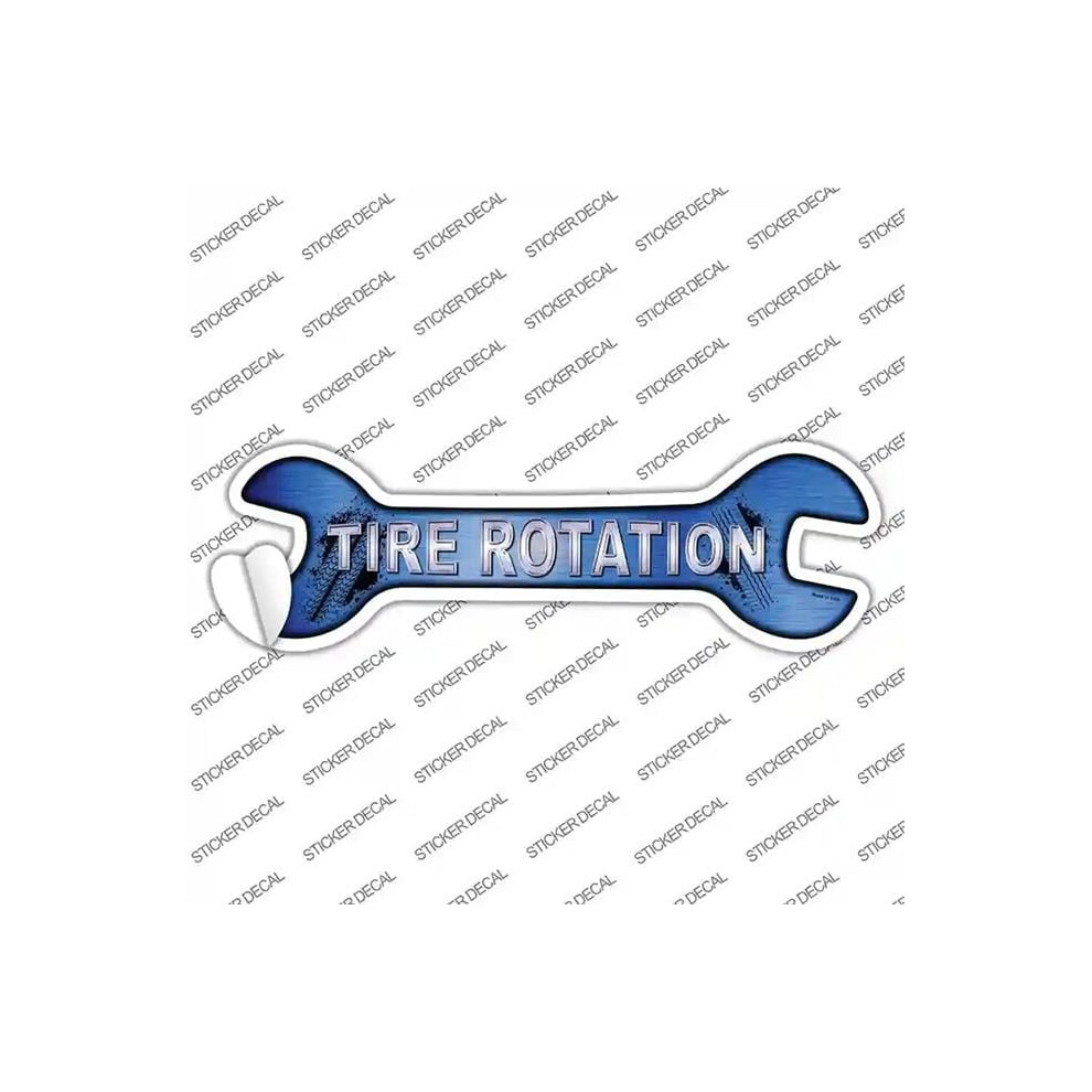Smart Blonde W-019S-S Tire Rotation Novelty Wrench Sticker Decal - Small 792636513237