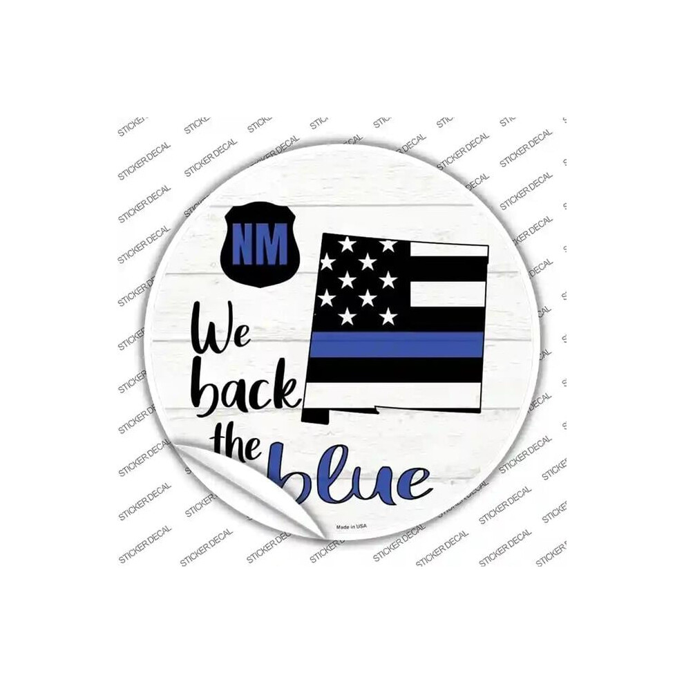 Smart Blonde C-1260S-L Mexico Back The Novelty Circle Sticker Decal - Large Blue 792636517341