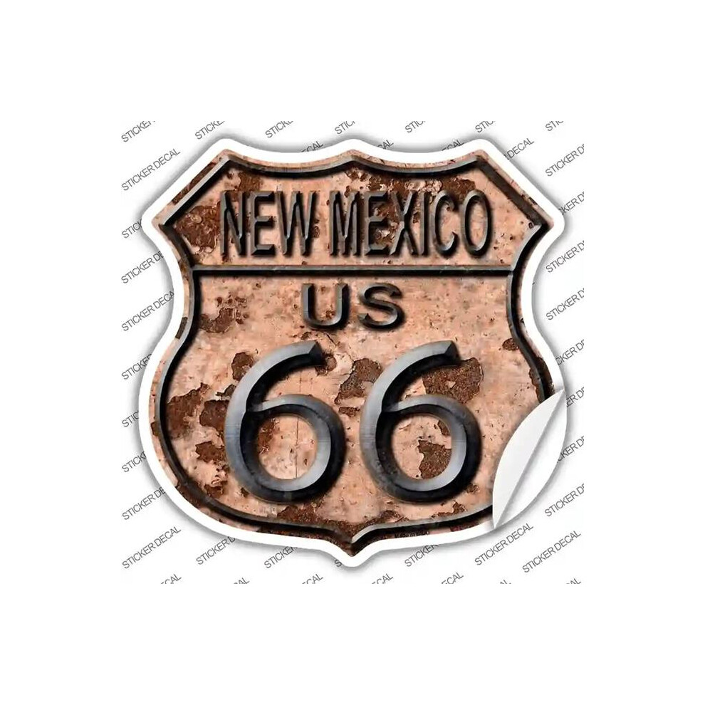 Smart Blonde Hs-491S-S Mexico Route 66 Rusty Novelty Highway Shield Sticker Decal - Small 792636517907