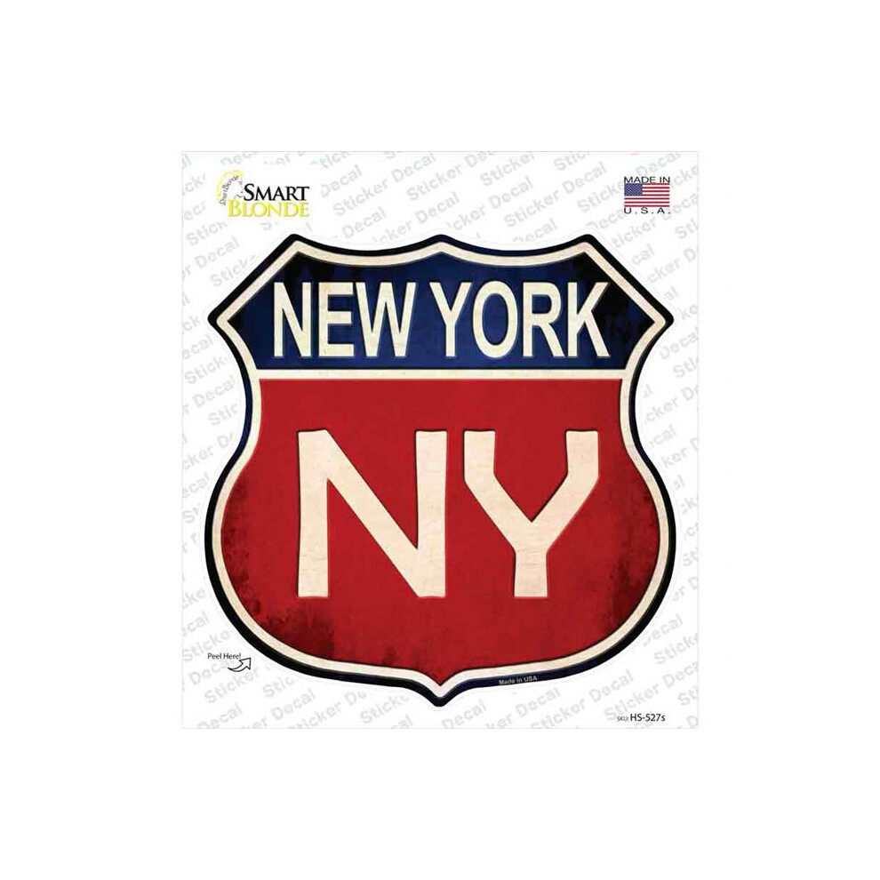 Smart Blonde Hs-527S-M York Novelty Highway Shield Sticker Decal - Medium 792636518058