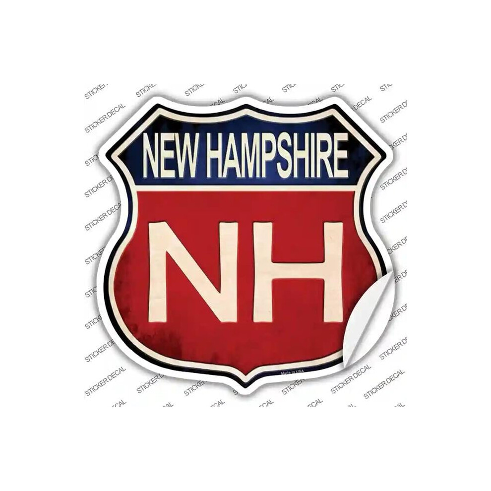 Smart Blonde Hs-524S-L Hampshire Novelty Highway Shield Sticker Decal - Large 792636518034