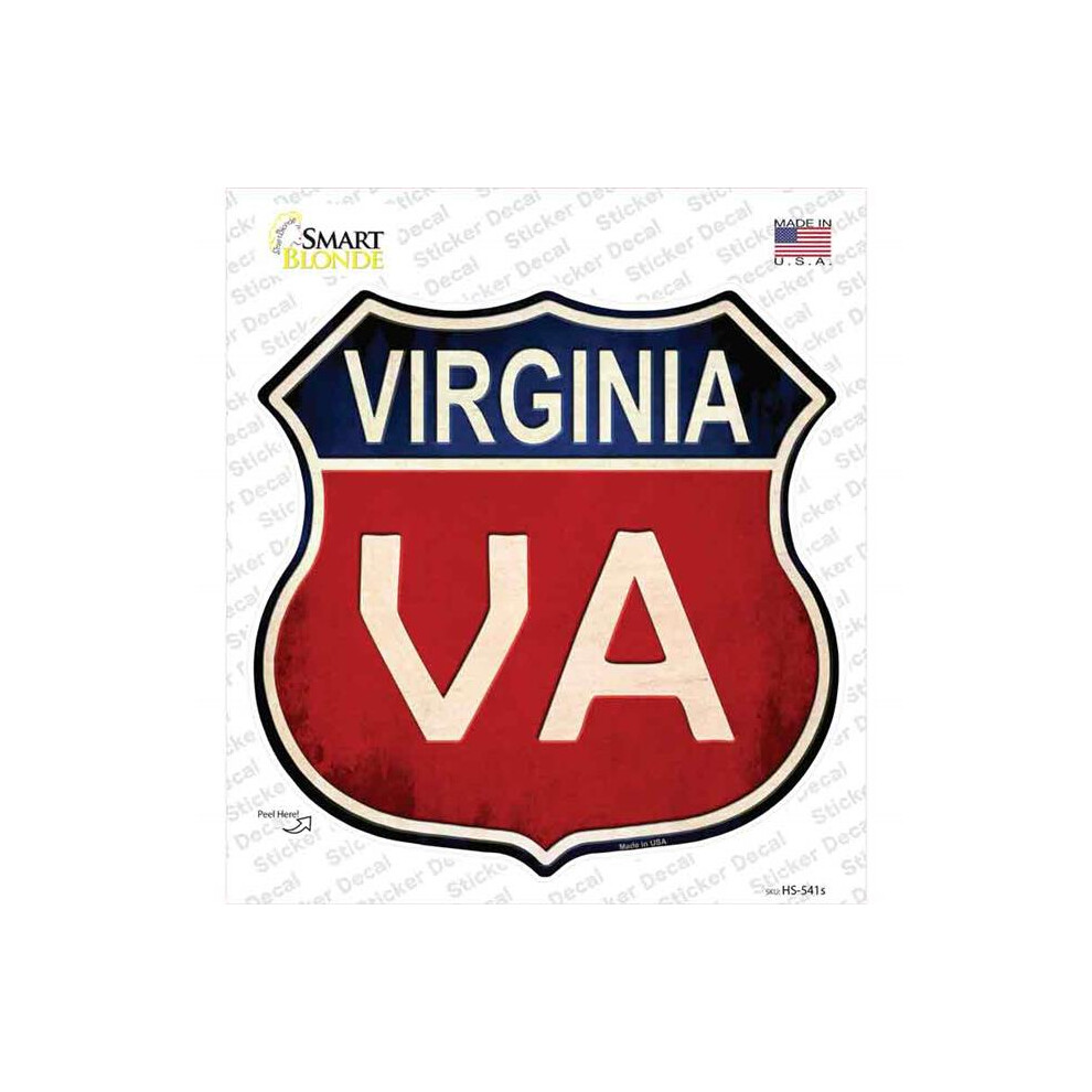 Smart Blonde Hs-541S-M Virginia Novelty Highway Shield Sticker Decal - Medium 792636518133
