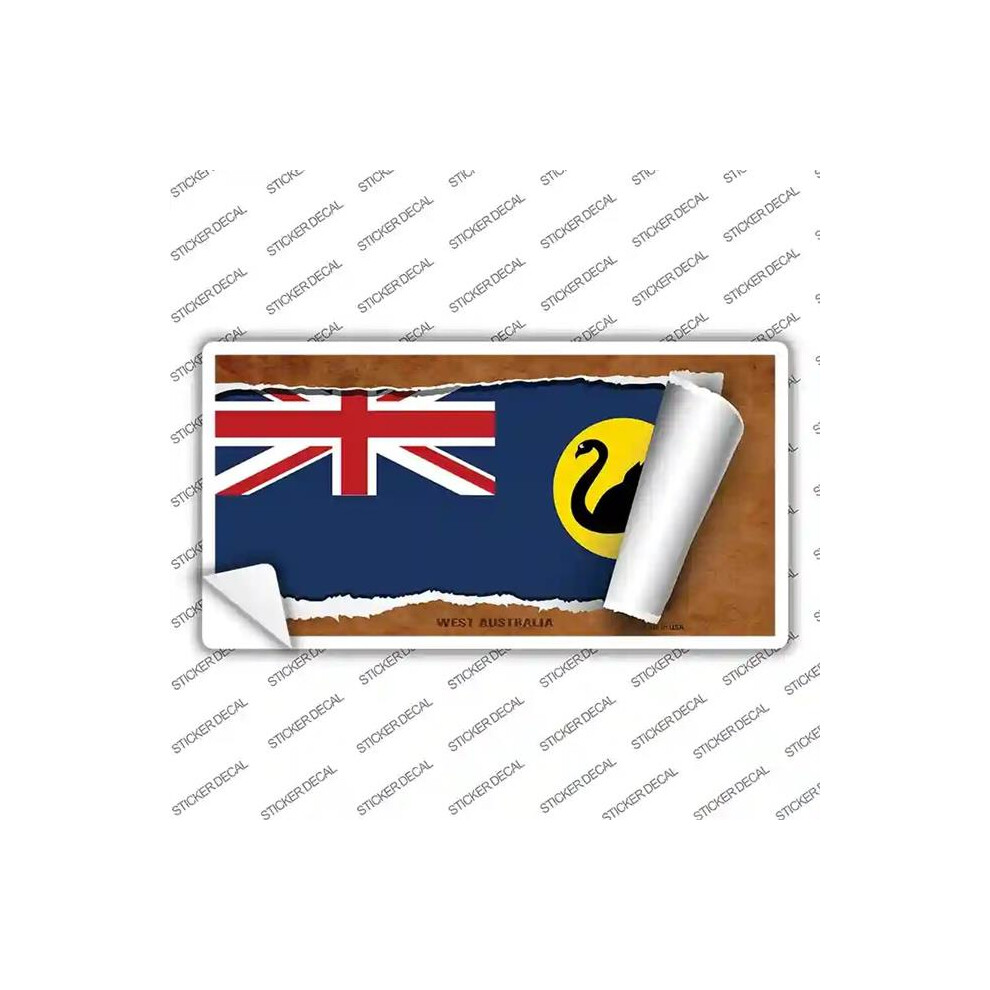 Smart Blonde Lp-9334S-Xl West Australia Flag Scroll Novelty Sticker Decal - Extra Large 792636520754