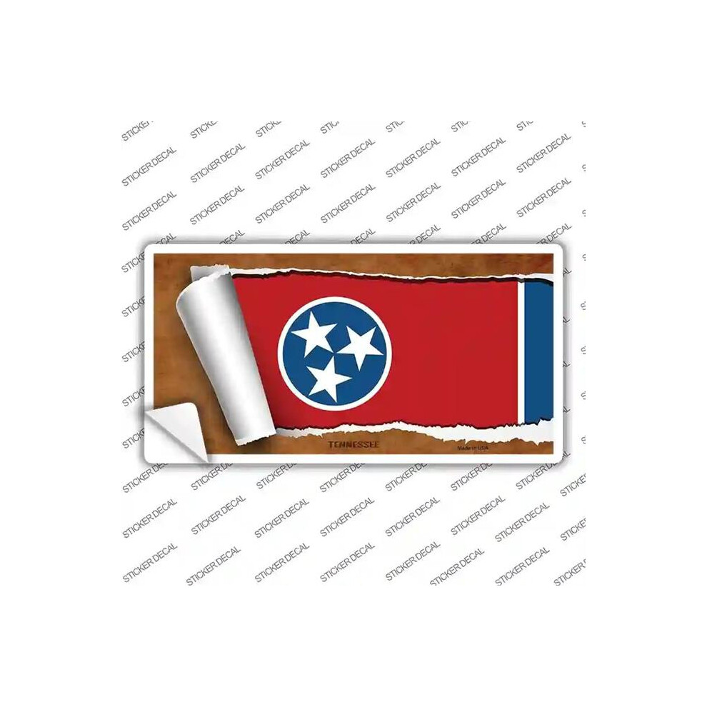 Smart Blonde Lp-9048S-Xl Tennessee Flag Scroll Novelty Sticker Decal - Extra Large 792636520099