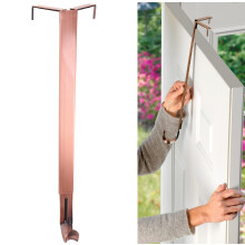 Haute Decor Adapt Adapty Reglable Coronger Hanger Sus ?i Lungime reglabila - Cupru periat - puternic peste suportul coroanei u?ii care se potrive