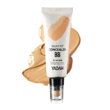 YADAH Silky Fit Concealer BB Cream (23 Natural Beige 1,18 fl oz)  koreanisches 2-in-1-Make-up fr makellose Haut, getnte Feuchtigkeitscreme zur Abd
