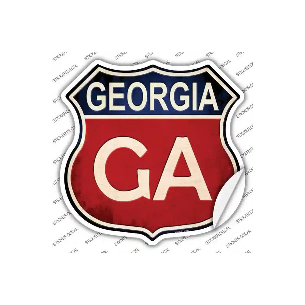Smart Blonde Hs-505S-Xl Georgia Novelty Highway Shield Sticker Decal - Extra Large 792636524332