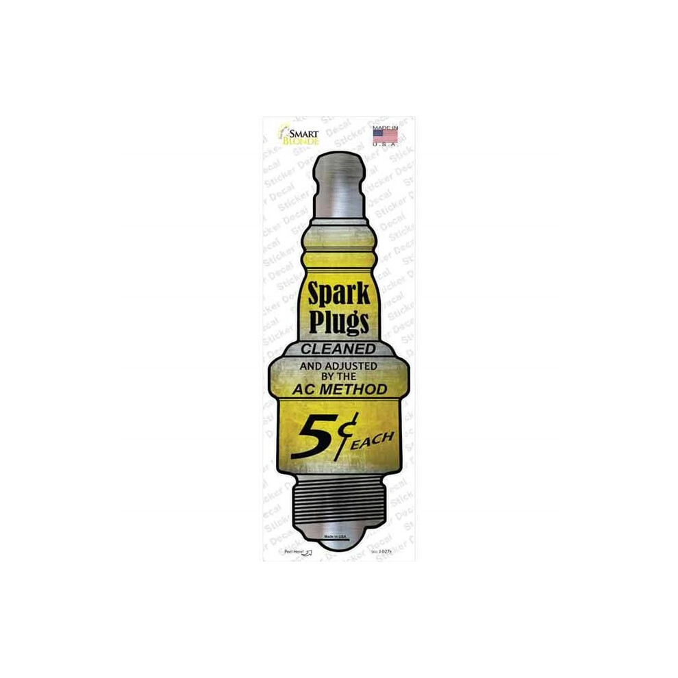 Smart Blonde J-027S-M Spark Plugs Novelty Sticker Decal - Medium 792636524707