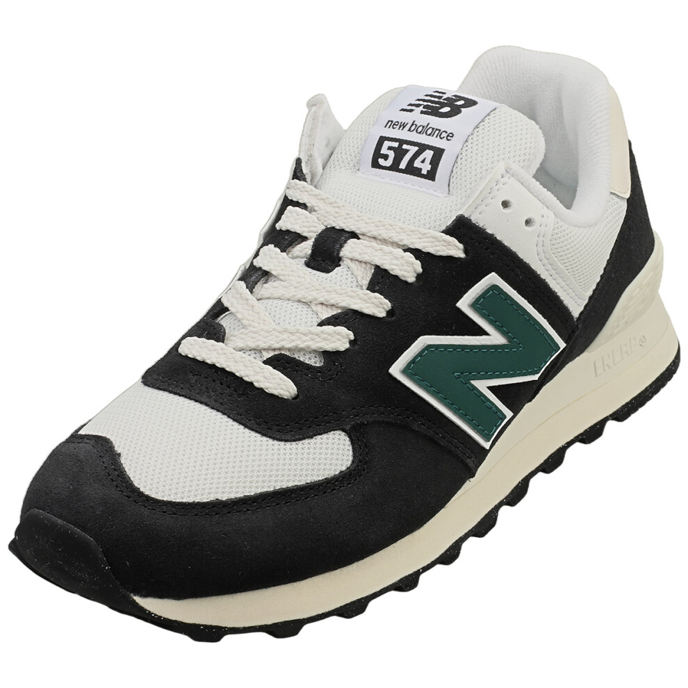 New Balance (4.5) 574 Unisex Fashion Trainers In Black White