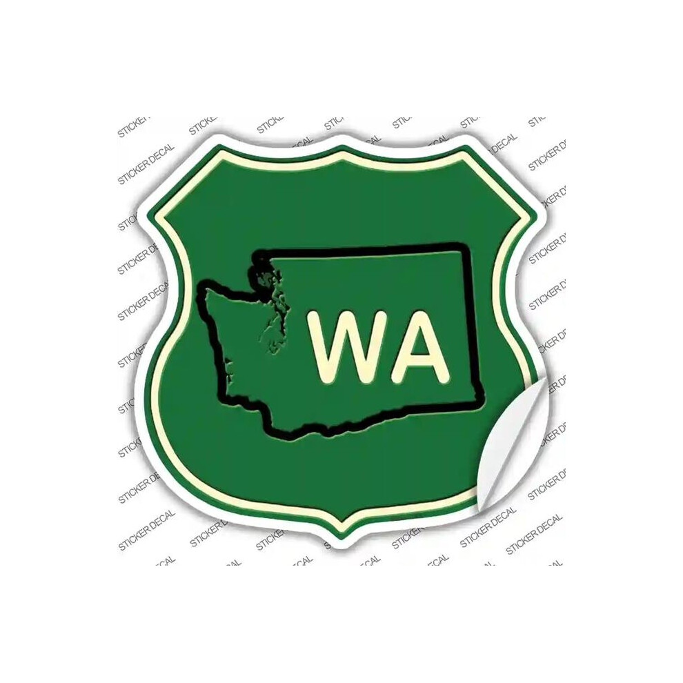 Smart Blonde Hs-549S-S Wa Novelty Highway Shield Sticker Decal - Small 792636524554