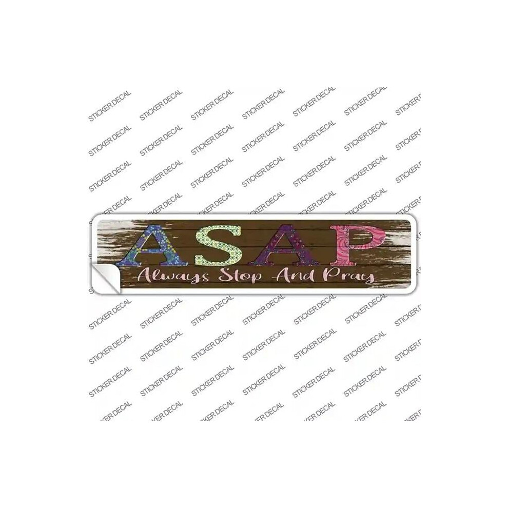 Smart Blonde K-1470S-S Asap Novelty Narrow Sticker Decal - Small 792636525377