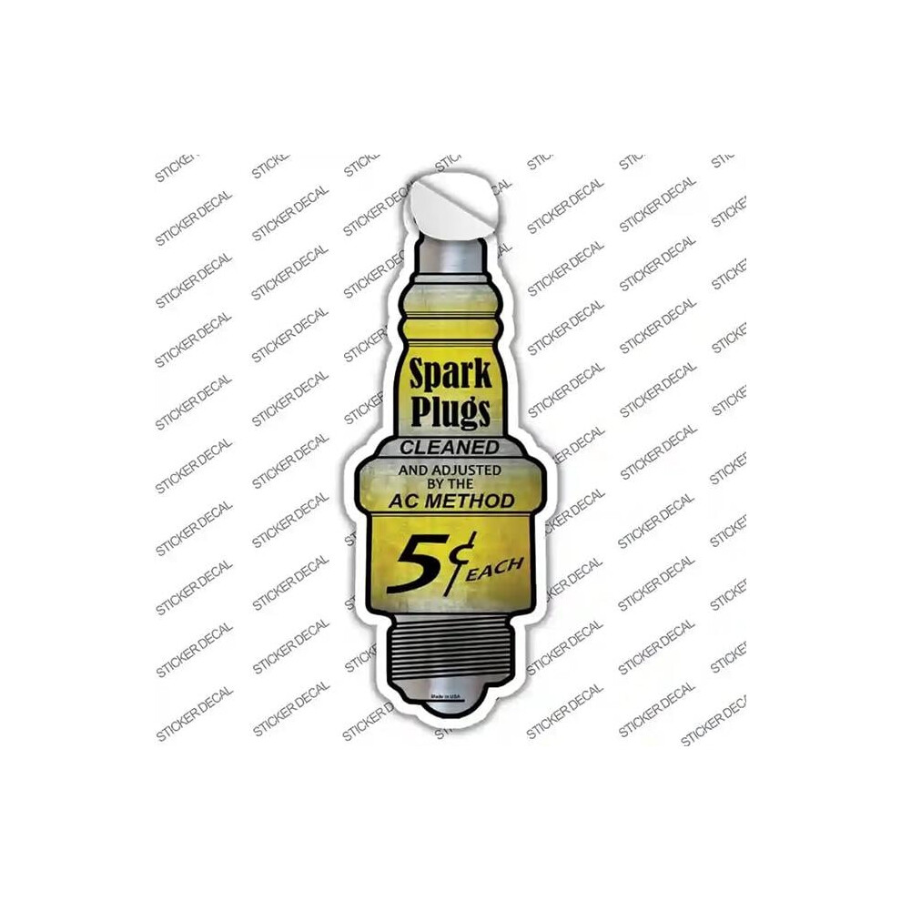 Smart Blonde J-027S-L Spark Plugs Novelty Sticker Decal - Large 792636524691