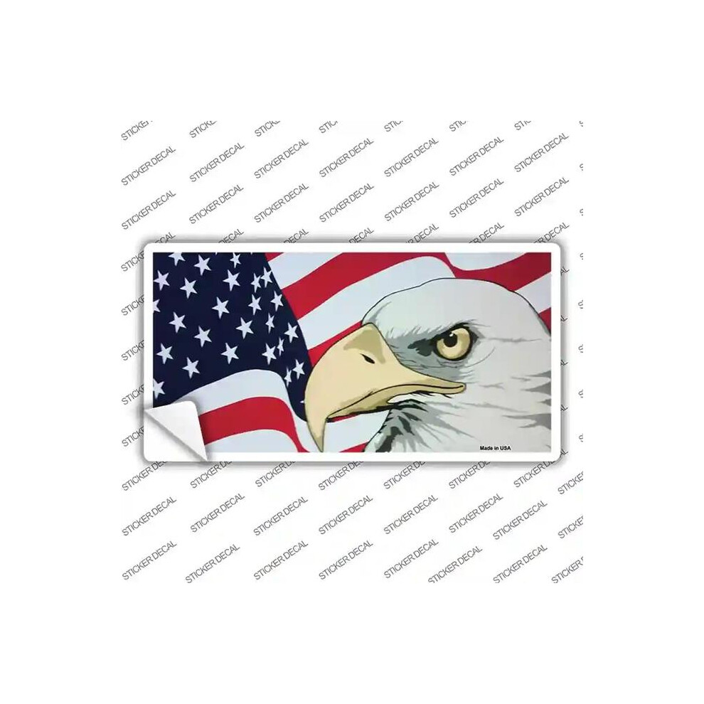 Smart Blonde Lp-148S-Xl American Flag With Eagle Novelty Sticker Decal - Extra Large 792636525674