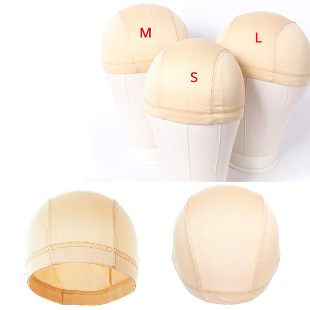 Health & Beauty > Beauty > Hair Care > Hair Colour Unisex Cream Zqian Beauty Small Dome Caps For Wigs 6 Pcs Stretchable Beige Dome Wig Cap Spandex Dome Wig Cap For Women Men Kids Mesh Dome Cap 6 Pcs, Beige, S