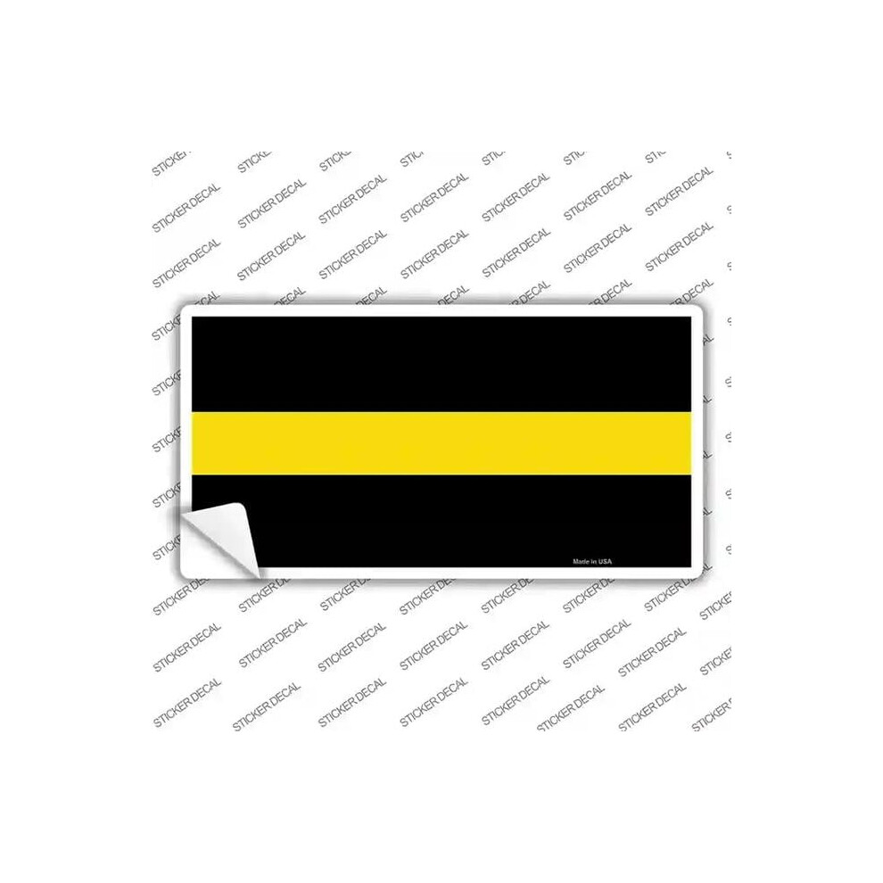 Smart Blonde Lp-9411S-S Thin Line Novelty Sticker Decal - Small Yellow 792636526206
