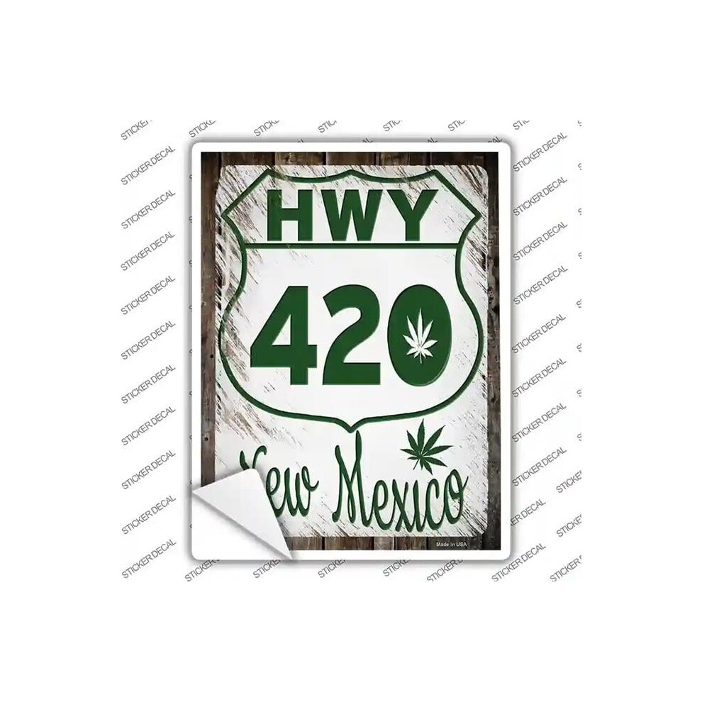 Smart Blonde P-3286S-L Hwy 420 Mexico Novelty Rectangle Sticker Decal - Large 792636526701