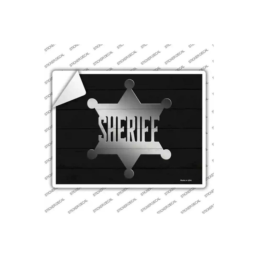 Smart Blonde P-3321S-L Sheriff Decal Novelty Rectangle Sticker Decal - Large 792636526817