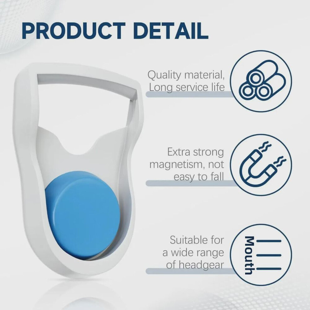 (sky blue, F20 Mask Headband with 1 Pair Magnetic Buckles) "ventilator Accessories: Quick-disconnect N20 Nasal Mask With F20 Magnetic Headband Buckle