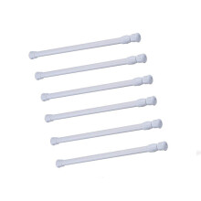 Tension Rods 6 Pack Adjustable Spring Steel Cupboard Bars 21.6 to 35.4 Inches Tension Curtain Rod Shower Rod Closet Rod Tensions Rod Extendable Width
