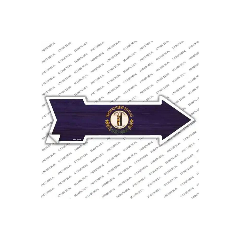 Smart Blonde A-538S-L Kentucky State Flag Novelty Arrow Sticker Decal - Large 792636542312