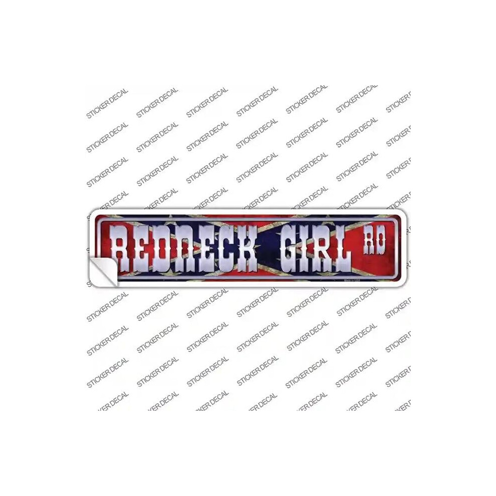 Smart Blonde K-482S-S Redneck Girl Rd Novelty Narrow Sticker Decal - Small 792636544286