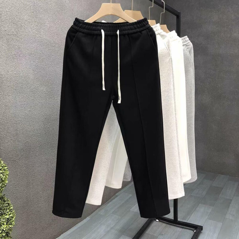 (black, L) 2024 Men's Trendy Korean Style Loose Casual Wide-leg Sweatpants